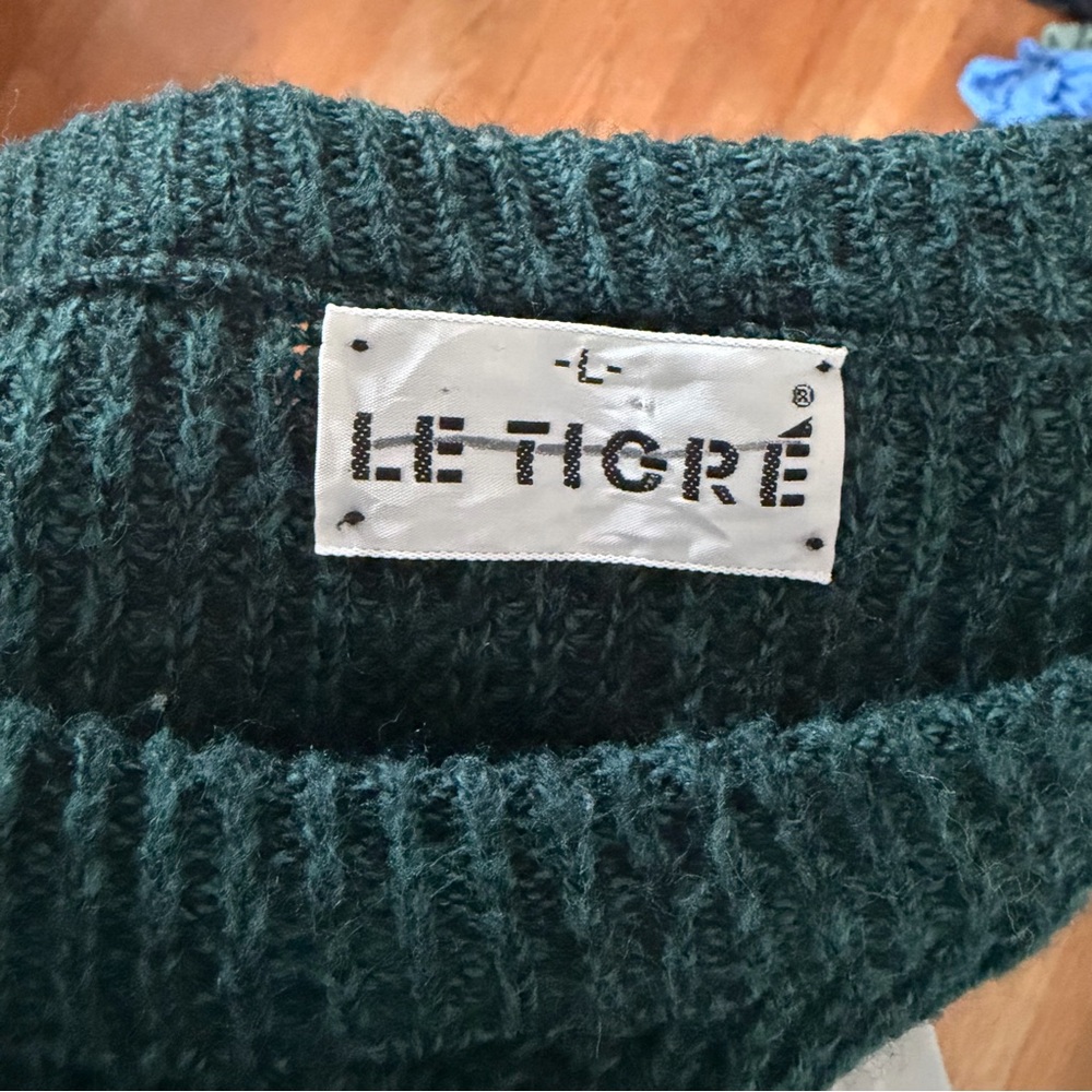 Le Tigre Vintage Cropped Sweater - Picture 3 of 4